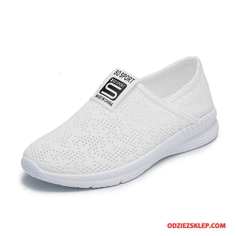 Damskie Buty Casualowe Buty Do Biegania Oddychające Trampki Damska Pojedyncze Buty Lato Biały Tanie