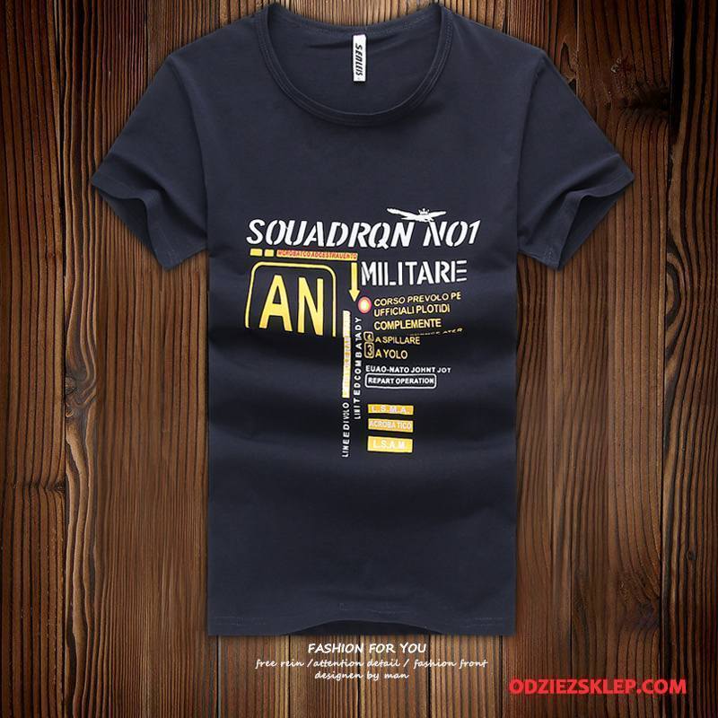 Męskie Koszulki Krótki Rękaw T-shirt Nowy Slim Fit Lato Tendencja Burgund Czysta Online