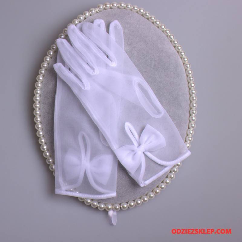 Damskie Rękawiczki Cienkie Ochrona Przed Słońcem Nowy Panna Młoda Sukienka Biały Kupię
