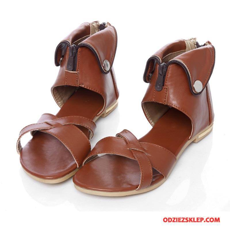 botki open toe zamek