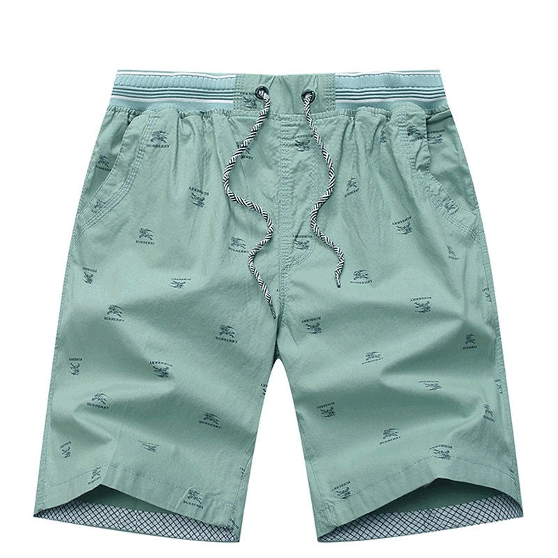 Męskie Casualowe Spodnie Tendencja Męska Szerokie Plażowe Duży Rozmiar Szorty Zielony Sprzedam