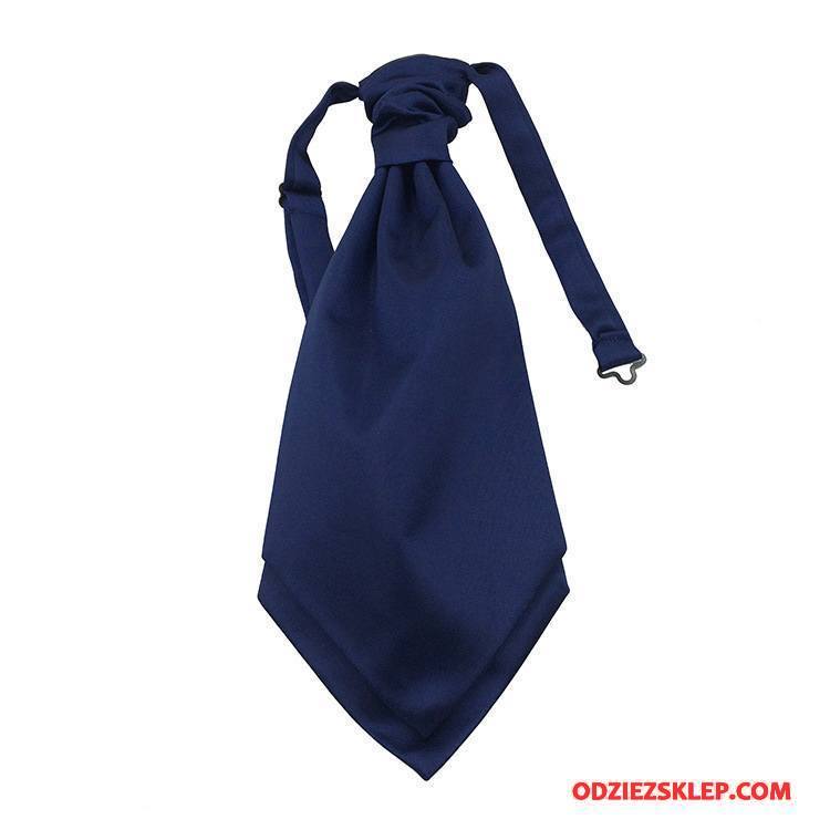 Męskie Krawat Koszula Męska Sukienka Kwiaty Ciemno Niebieski Czysta Online