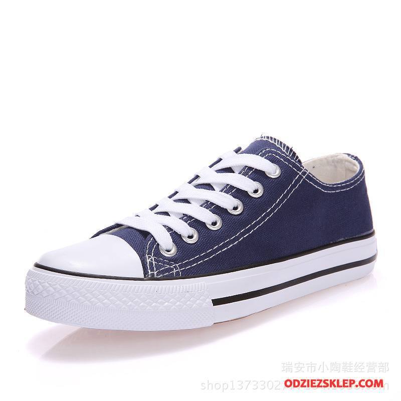 Damskie Buty Casualowe Niskie Damska Canvas Granatowy Jasny Tanie