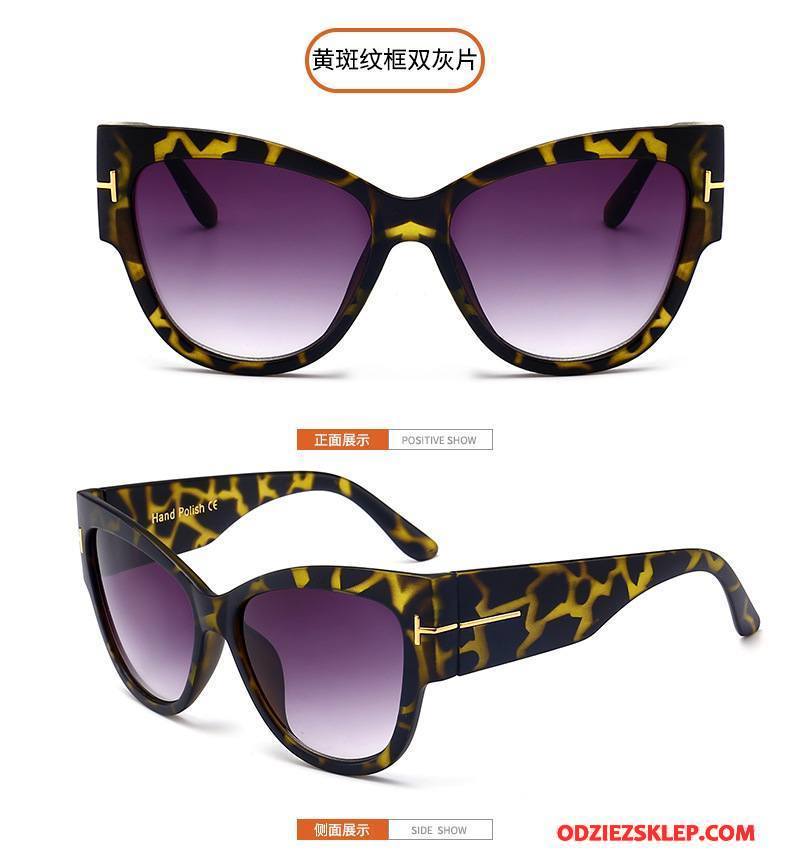 Damskie Okulary Przeciwsłoneczne Damska Moda Nowy Trendy Wielki Europa Czarny Sprzedam