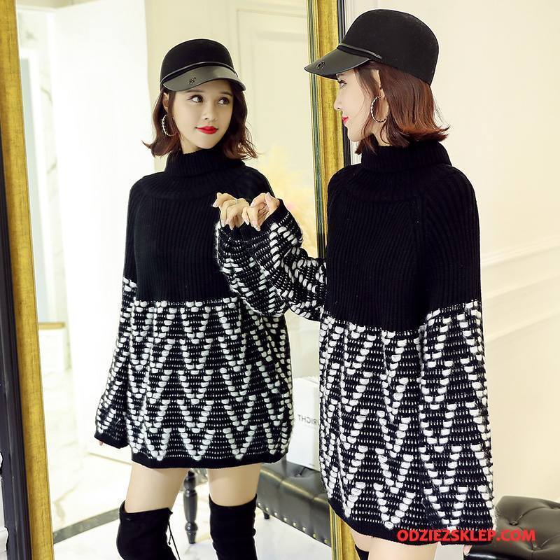 Damskie Swetry Proste Sweter 2018 Pullover Zima Dla Grubych Karmel Czysta Sprzedam