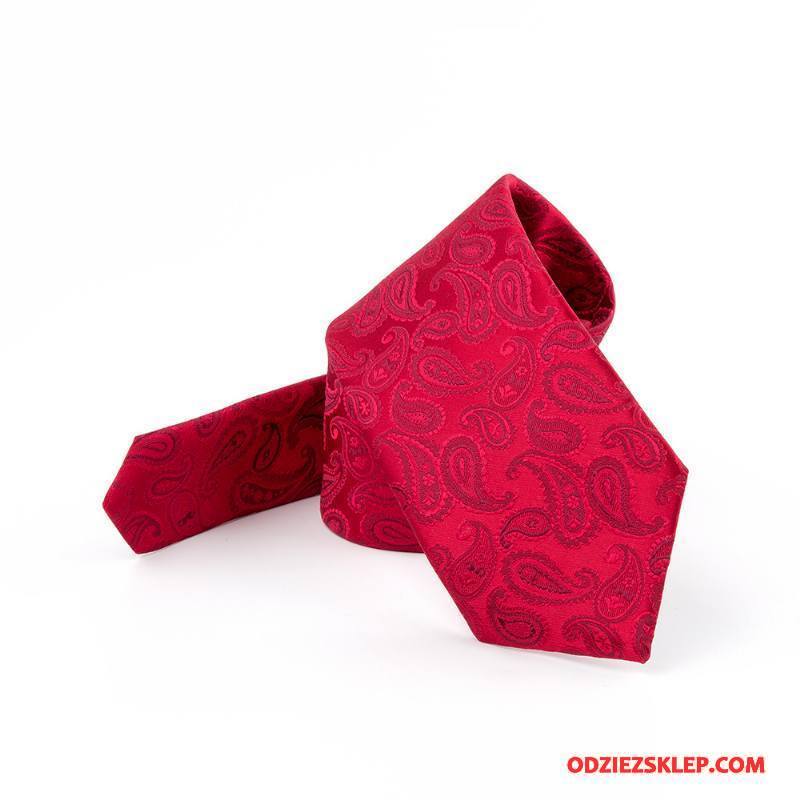 Męskie Krawat Jedwab Ślubna Pan Młody Pudełko Na Prezenty Moda Kwiaty Czerwony Online