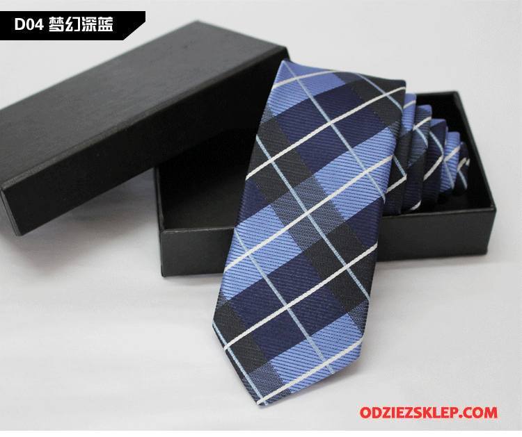 Męskie Krawat Męska Wysoki Koniec Jedwab Moda Ślubna Biznes Niebieski Ciemno Kup