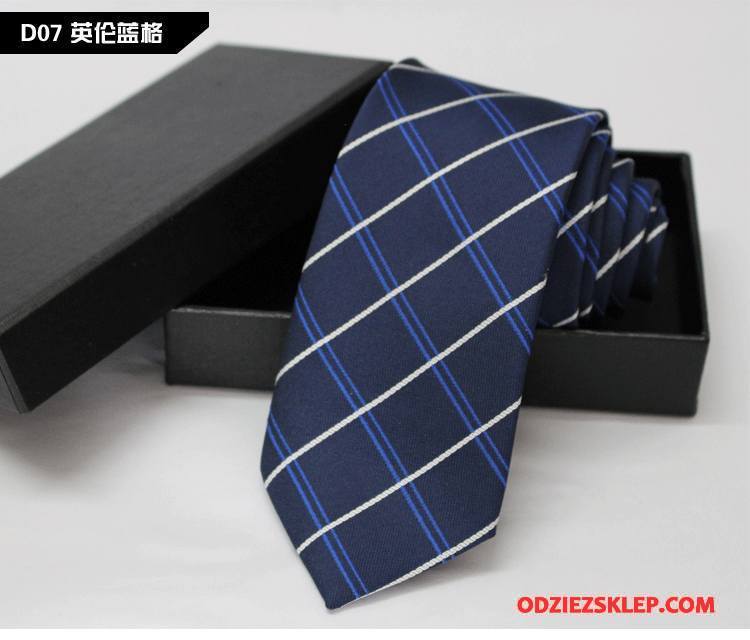 Męskie Krawat Męska Wysoki Koniec Jedwab Moda Ślubna Biznes Niebieski Ciemno Kup