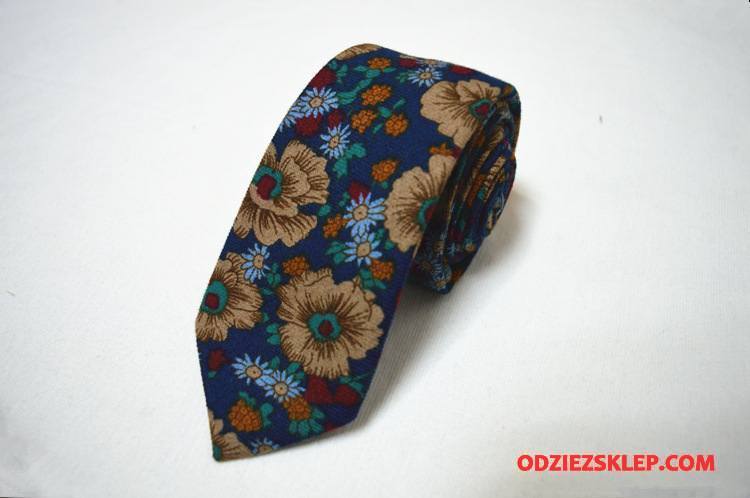 Męskie Krawat Nowy Jesień Casual Kwiatowa Męska Zima Niebieski Sklep