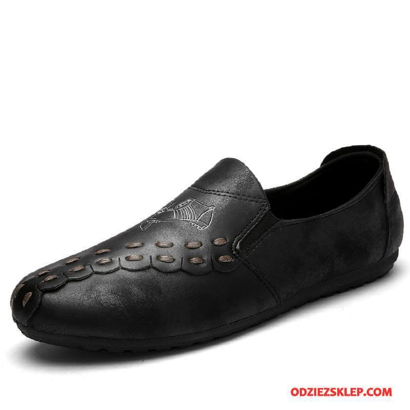 Męskie Mokasyny 2018 Buty Żeglarskie Loafers Niskie Slip On Casual Szary Kupię