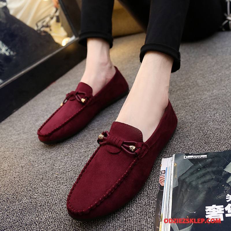 Męskie Mokasyny Męska Wszystko Pasuje Tendencja 2018 Loafers Slip On Brązowy Na Sprzedaż