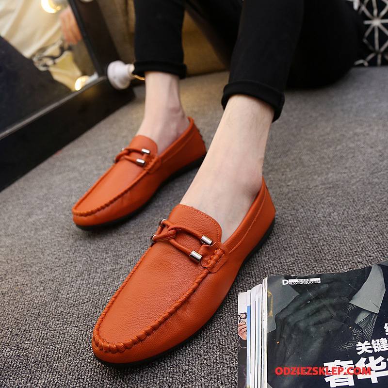 Męskie Mokasyny Męska Wszystko Pasuje Tendencja 2018 Loafers Slip On Brązowy Na Sprzedaż