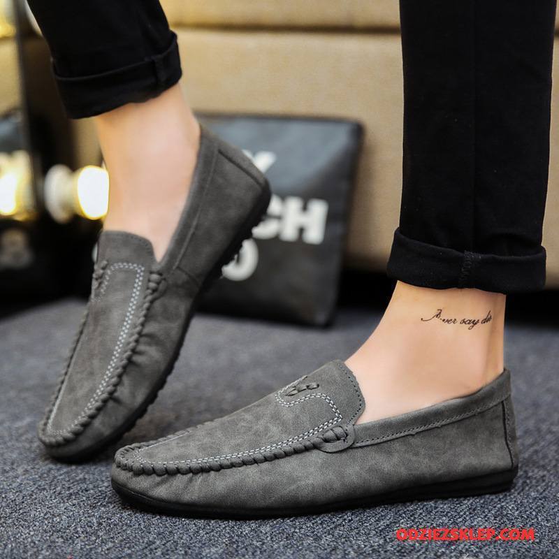 Męskie Mokasyny Męska Wszystko Pasuje Tendencja 2018 Loafers Slip On Brązowy Na Sprzedaż