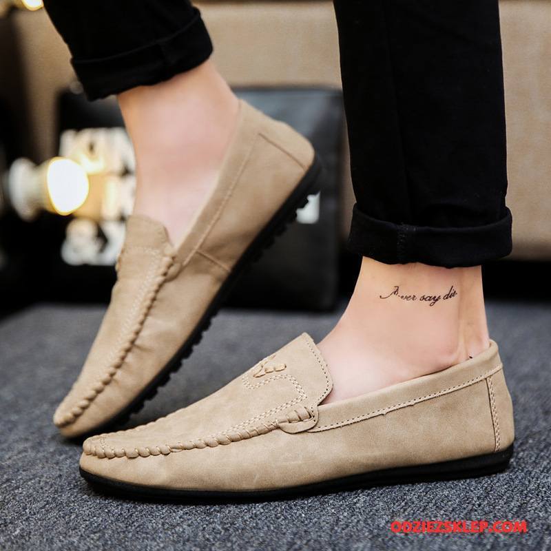 Męskie Mokasyny Męska Wszystko Pasuje Tendencja 2018 Loafers Slip On Brązowy Na Sprzedaż