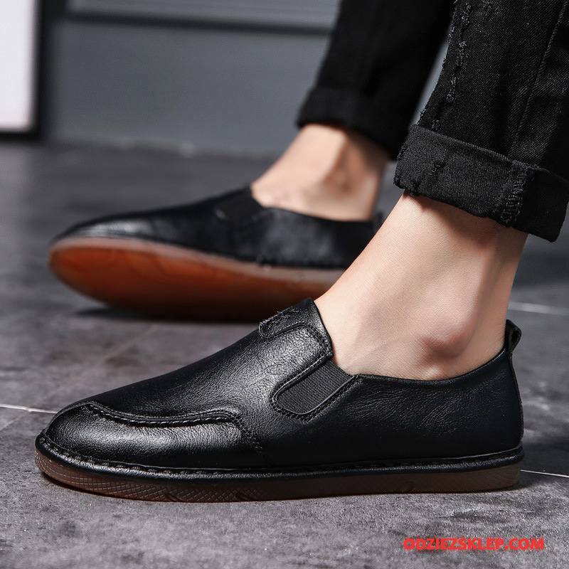 Męskie Mokasyny Slip On Wiosna Buty Loafers 2018 Męska Szary Sklep