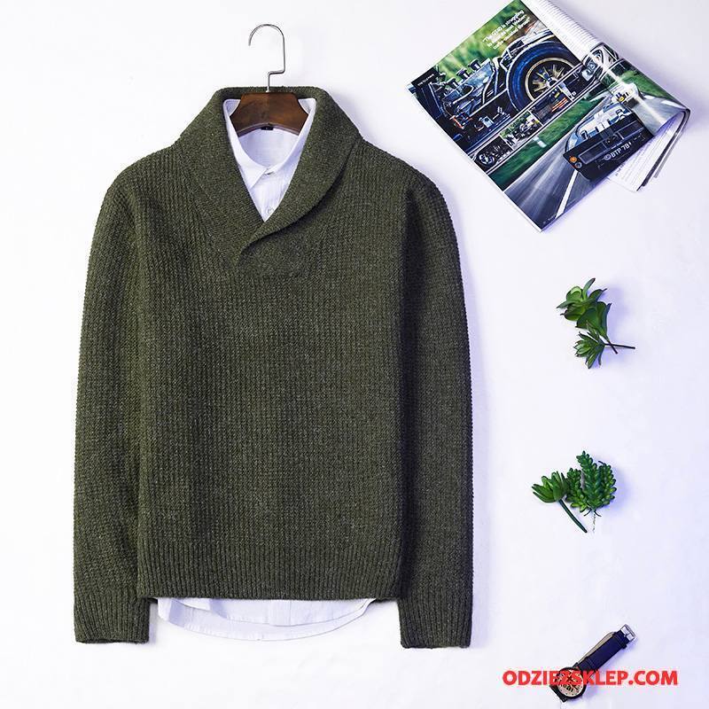 Męskie Swetry Sweter Jesień Specjalne Zima Pullover Nowy Niebieski Na Sprzedaż