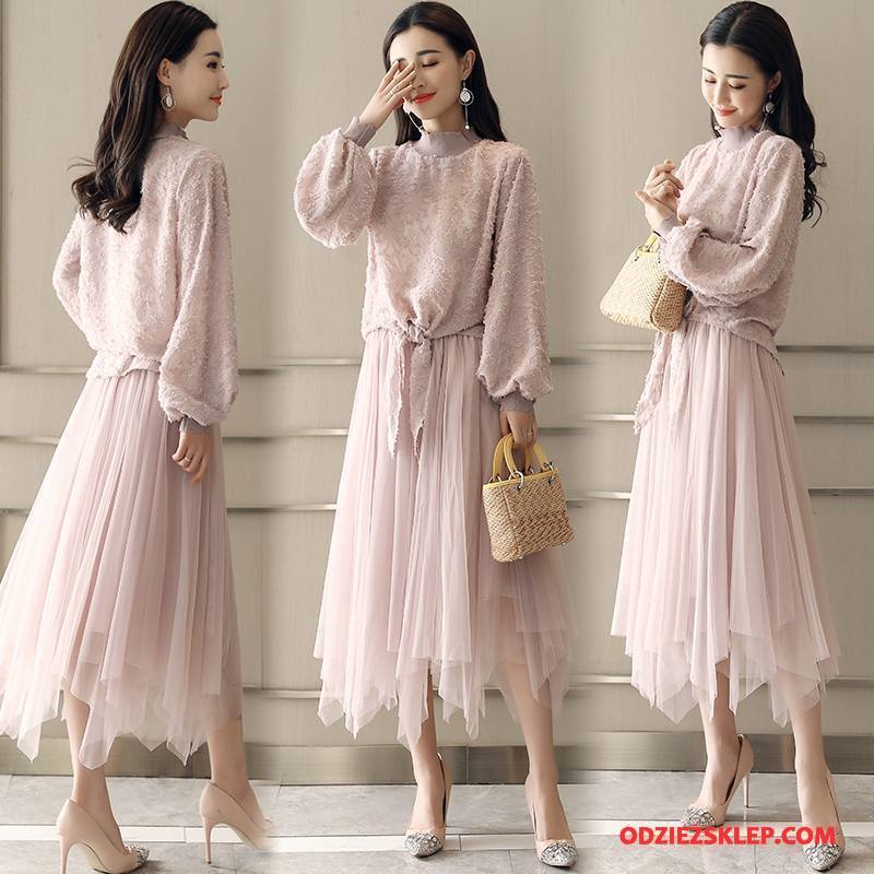 Damskie Sukienka Eleganckie Drukowana Długie Tendencja Swag Moda Różowy Sprzedam