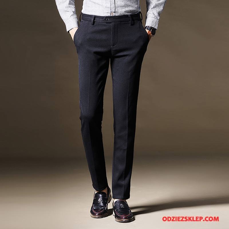 Męskie Casualowe Spodnie Moda Mały Czarny Sprzedam
