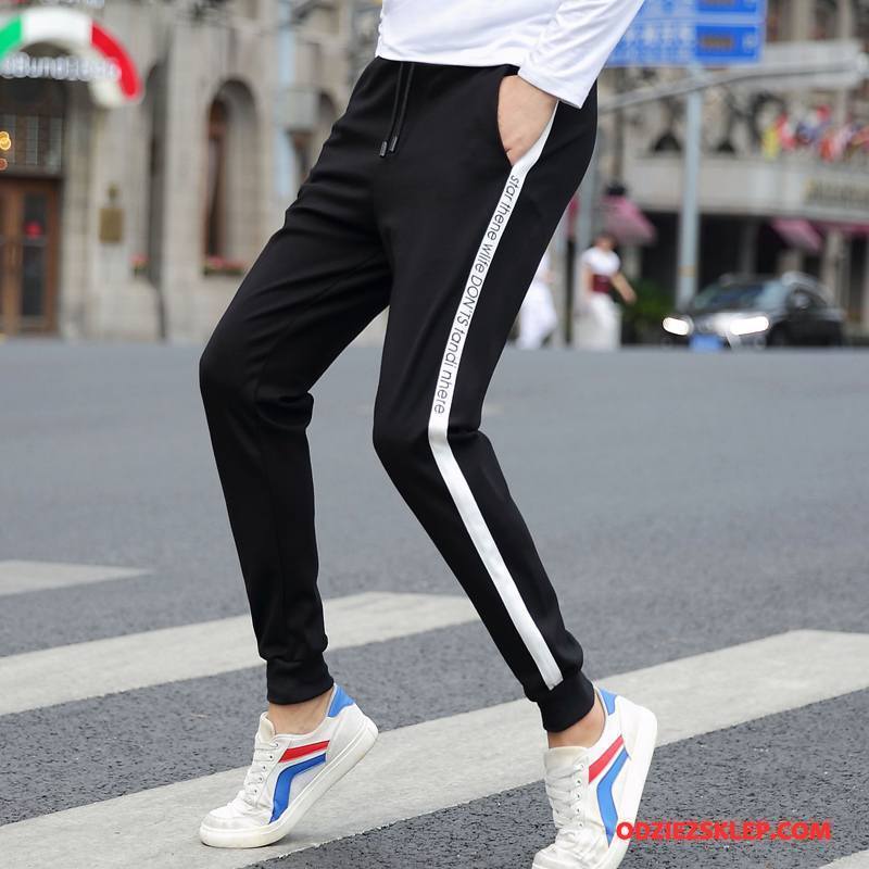Męskie Casualowe Spodnie Ołówkowe Spodnie Spodnie Dresowe Slim Fit Szerokie Tendencja Lato Czarny Kup