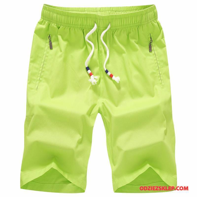 Męskie Casualowe Spodnie Spodnie Dresowe Męska 2018 Plażowe Szorty Lato Fluorescencja Czysta Zielony Sprzedam