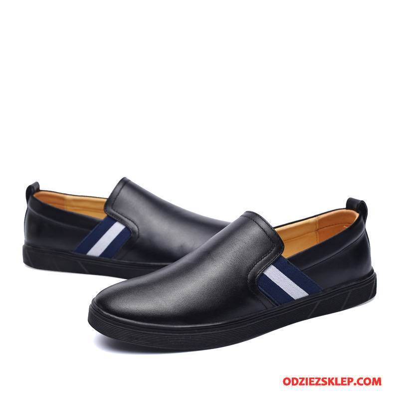 Męskie Mokasyny Buty Wiosna Slip On Brytyjski Casual Tendencja Czarny Kup